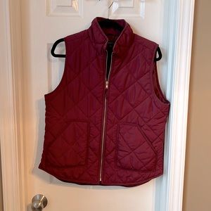 J Crew Mercantile, Vest, Maroon, Size Large